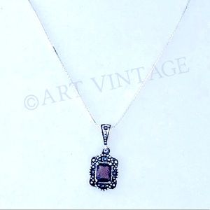 Amethyst Pendant Necklace
